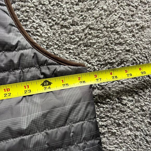 Tommy Bahama Vest Blue Gray Reversible Quilted Puffer Snap Jacket Mens Size 2XL - Picture 6 of 8